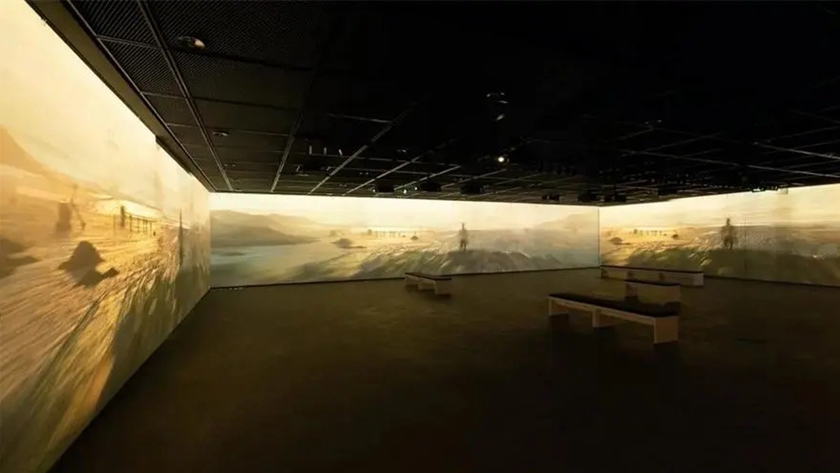 互动投影在博物馆展厅中的使用