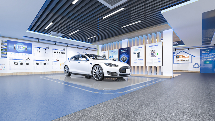 新能源汽车数字化交互产品展示区