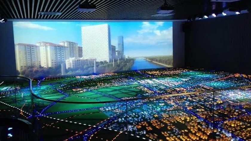 城市规划展厅中电子沙盘的用途