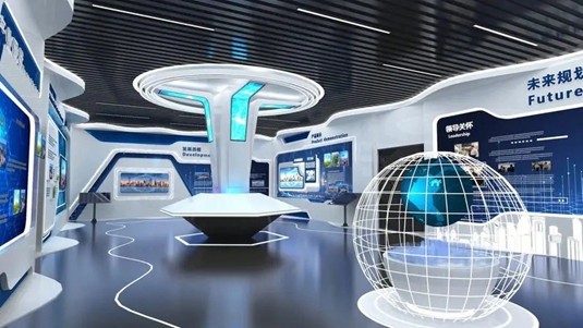 企业展厅利用科学技术进行的现代化建设