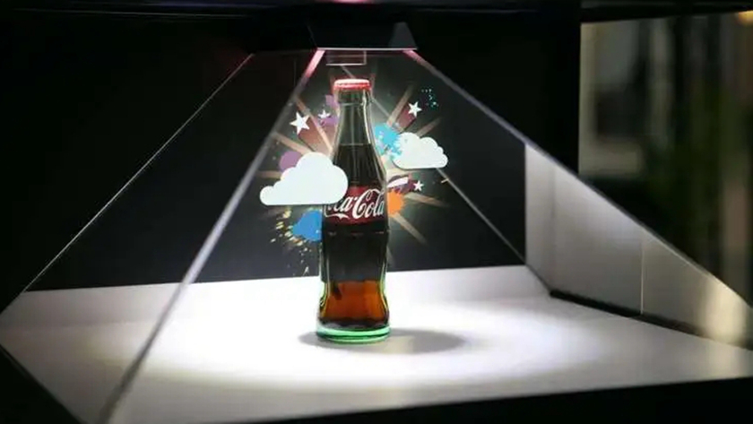 可口可乐主题全息幻影成像柜