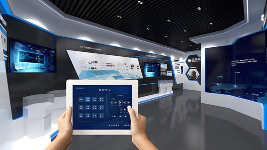 现代展厅建设的智能中控系统可以搭配哪些多媒体？