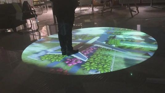 地面互动投影在现代化展览空间中如何使用？