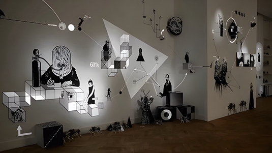 浅析墙面投影在现代化展厅里的内容展示
