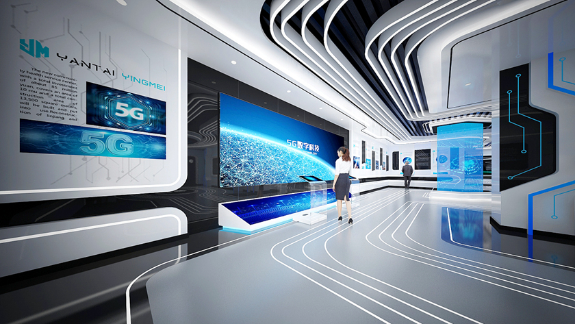 科技展厅设计中的展厅互动多媒体