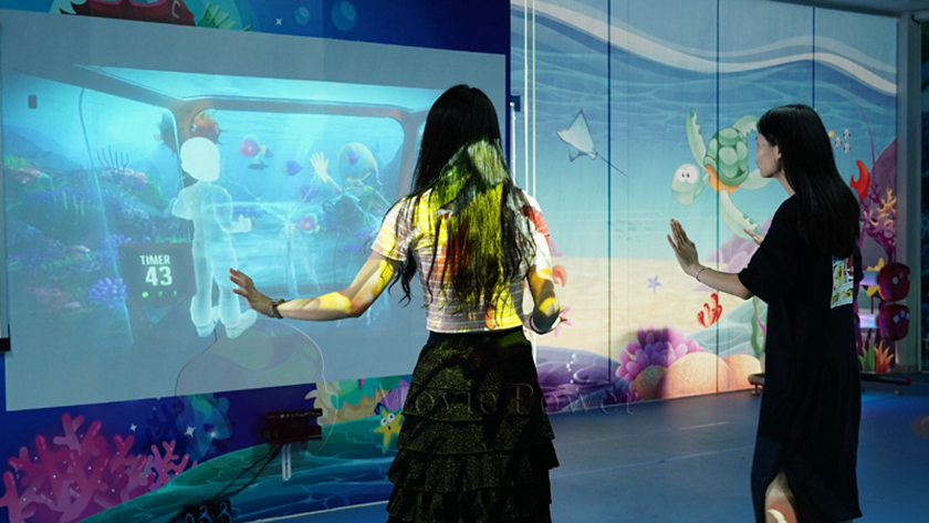 海洋类的体感互动投影游戏