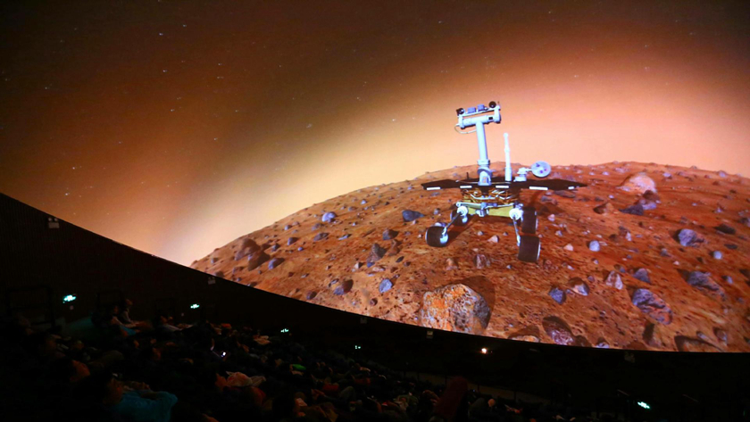 探索火星表层球幕影片展示