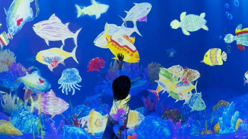 海底世界互动涂鸦游戏