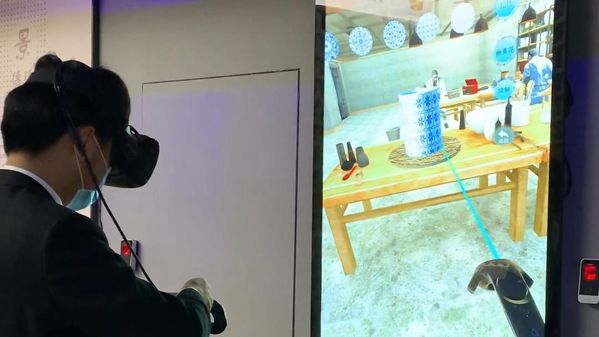 VR制作瓷器互动体验展项