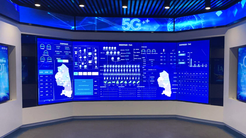 移动数字展厅中的大数据拼接屏