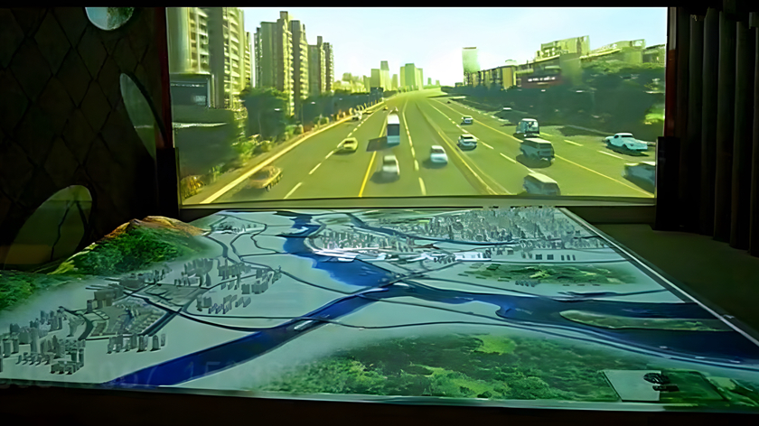 城市道路规划沙盘展示设计效果