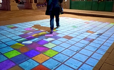 金华商业街趣味地面互动投影游戏