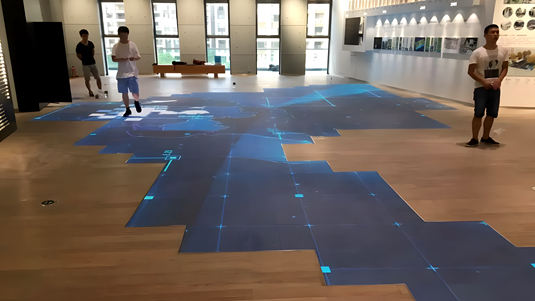 地砖屏互动软件在智能多媒体展厅的应用解决方案