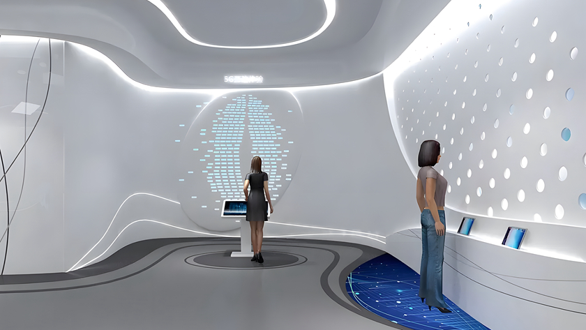 虚拟展厅5G体验触摸查询一体机装置