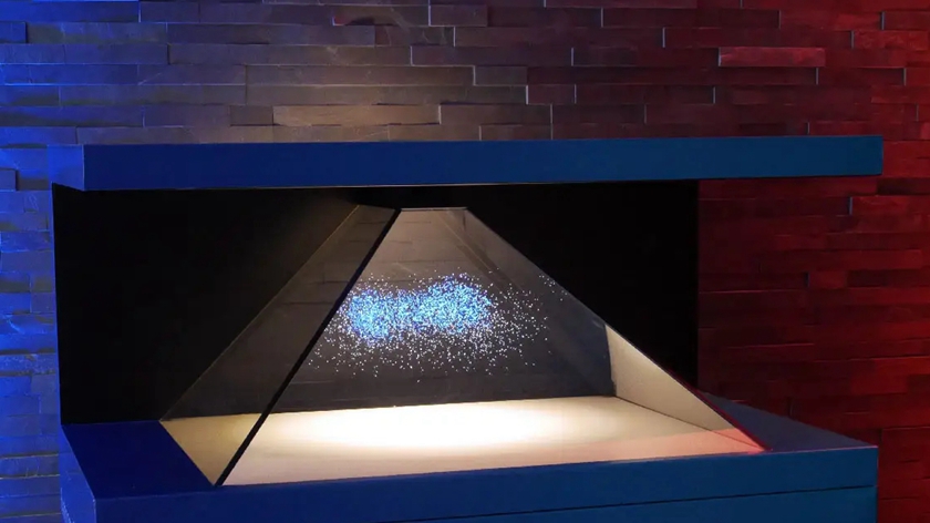 全息展示柜呈现的三维立体画面效果
