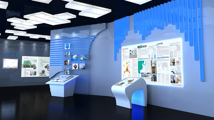 数字化展厅虚拟翻书一体机信息交互区