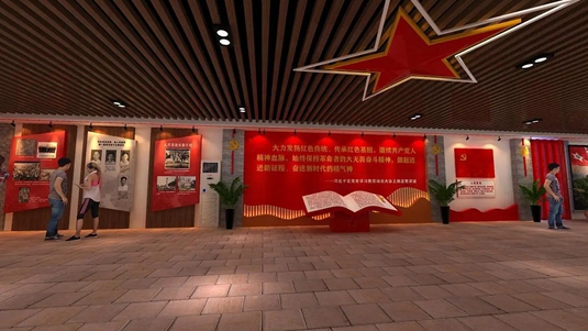 红色文化馆利用多媒体展示手段传承红色精神